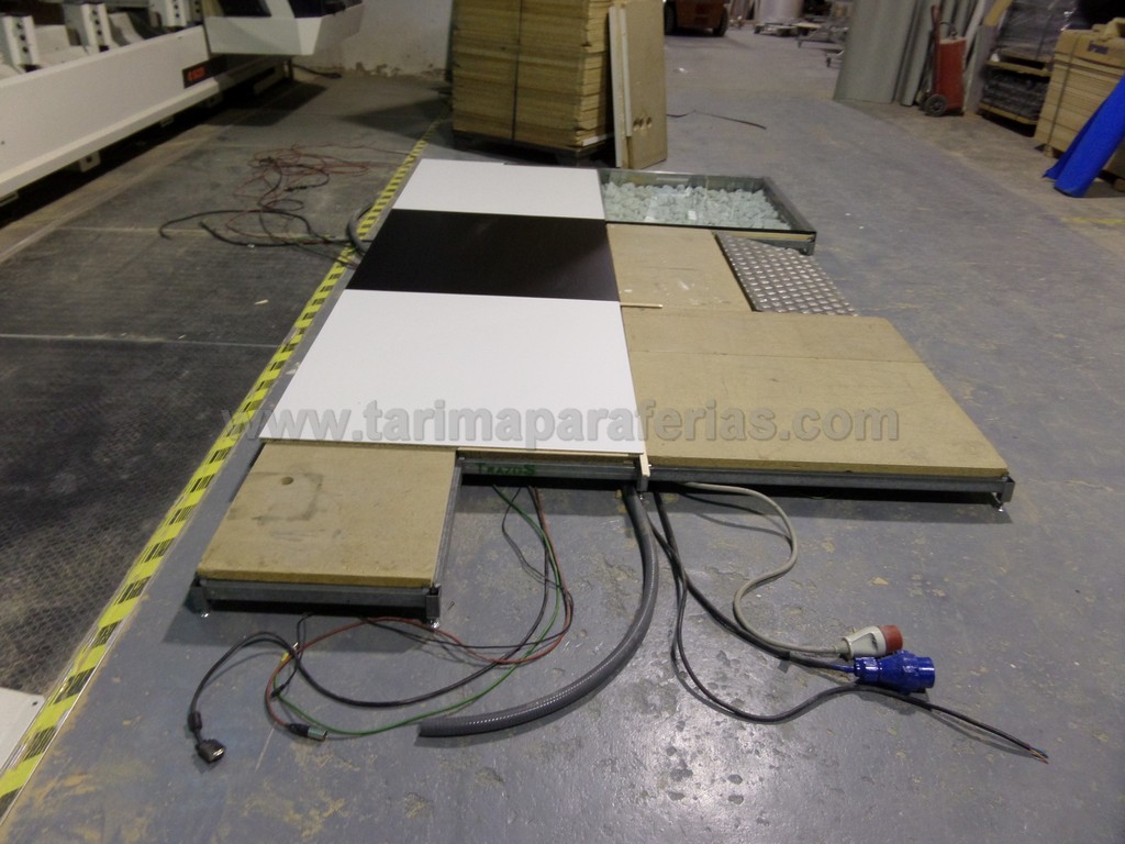 Opciones de tarima para ferias